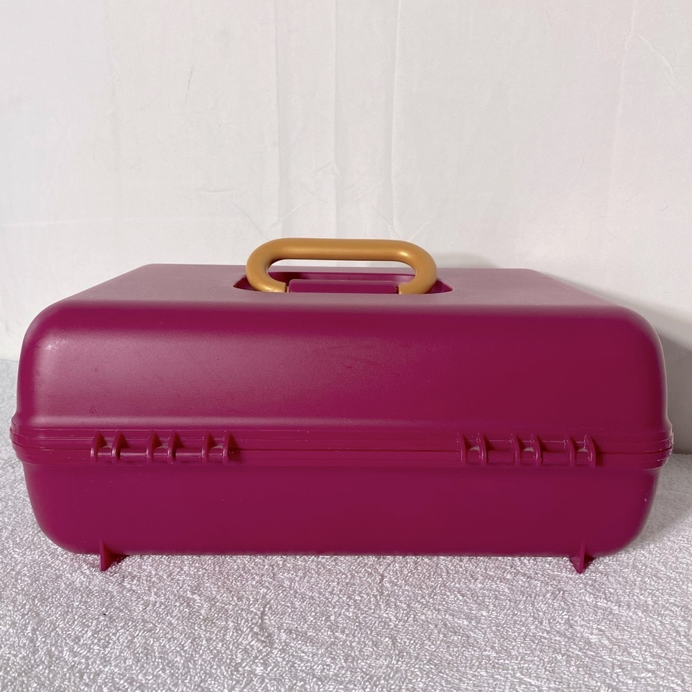 Vintage Caboodles Pink Plastic Makeup Storage Tackle Box - Picture 11 of 16